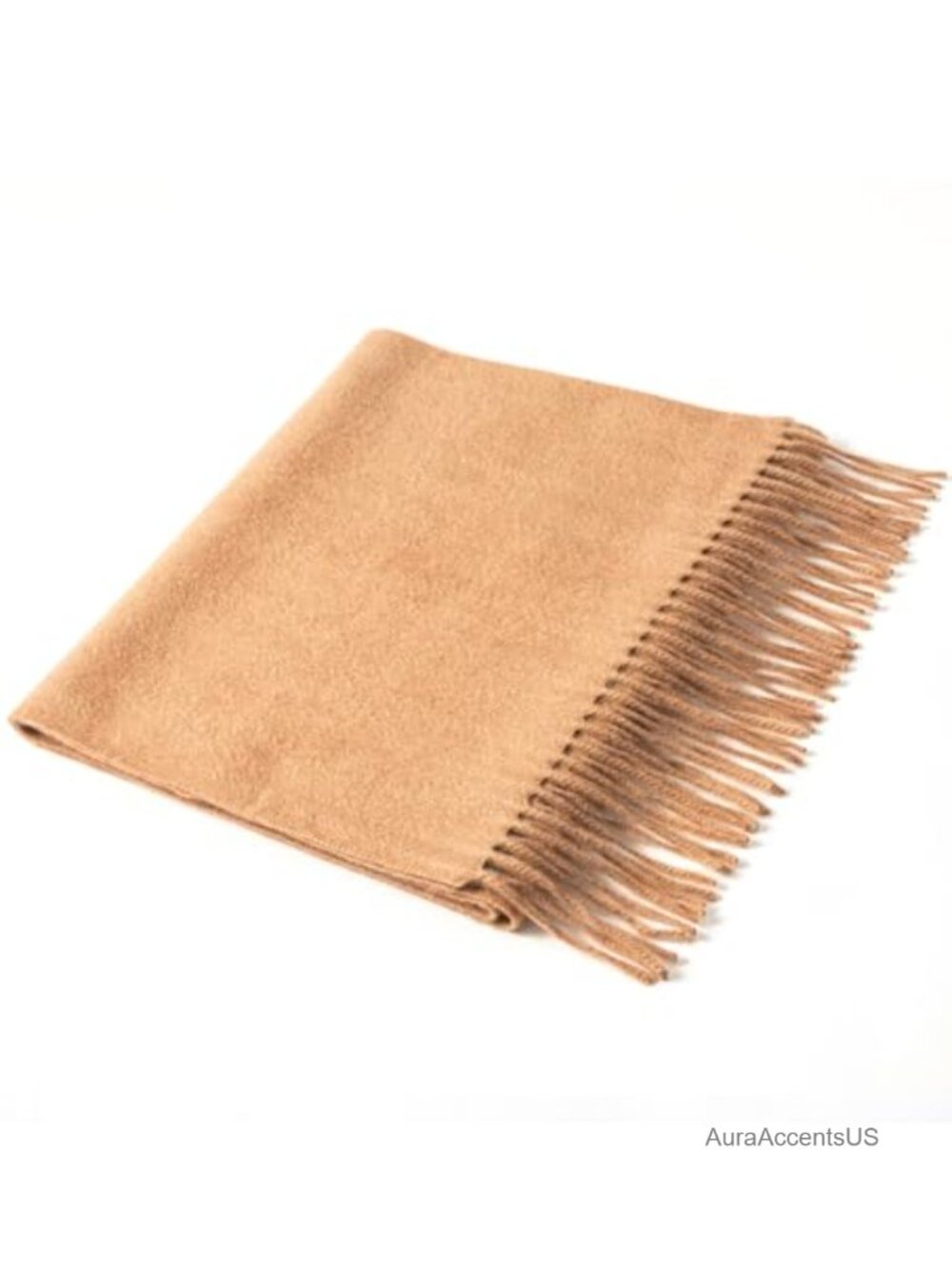 100% Mongolian Cashmere Scarf Fringed Edges Large Shawl Wrap